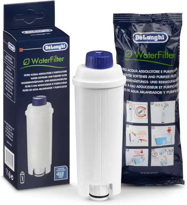 De'Longhi Filter Cartridge, Coffee Machine Water Filter, White