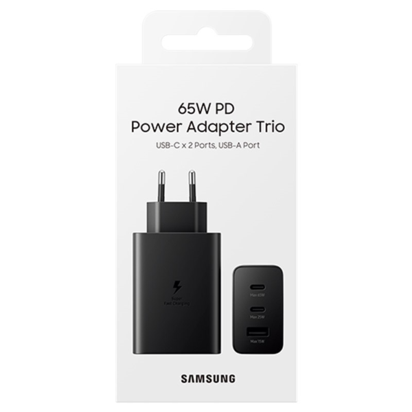 Samsung Trio 65W Ultra Fast Mains Charger - Image 2